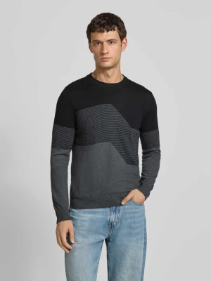 Sweter z dzianiny z prążkowanymi wykończeniami Antony Morato