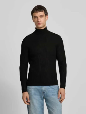 Sweter z dzianiny z prążkowanymi wykończeniami Antony Morato