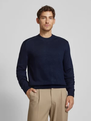 Sweter z dzianiny z prążkowanymi wykończeniami Armani Exchange