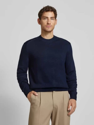 Sweter z dzianiny z prążkowanymi wykończeniami Armani Exchange