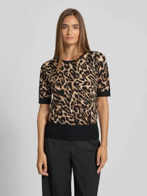 Sweter z dzianiny z prążkowanymi wykończeniami Betty Barclay