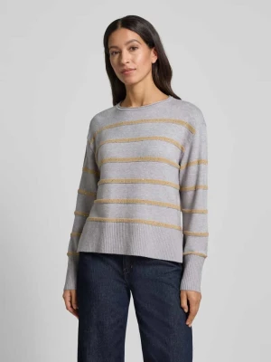 Sweter z dzianiny z prążkowanymi wykończeniami Betty Barclay