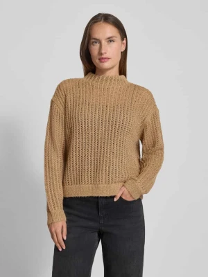 Sweter z dzianiny z prążkowanymi wykończeniami Betty Barclay