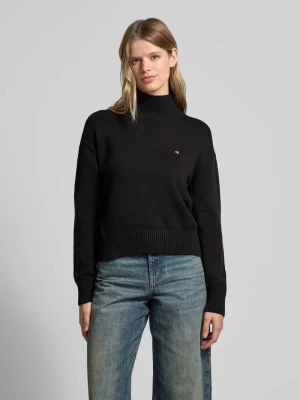 Sweter z dzianiny z prążkowanymi wykończeniami Calvin Klein Jeans