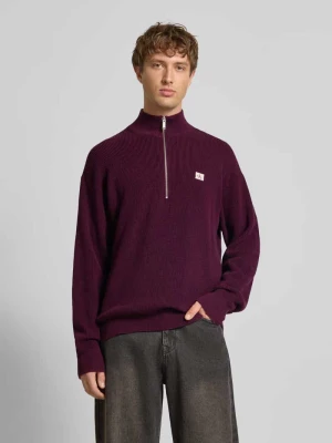 Sweter z dzianiny z prążkowanymi wykończeniami Calvin Klein Jeans
