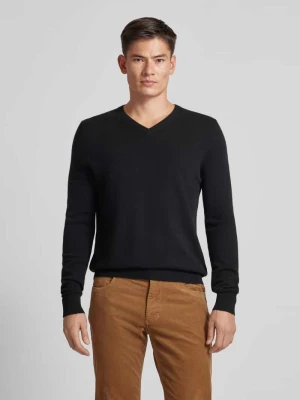 Sweter z dzianiny z prążkowanymi wykończeniami Christian Berg Men