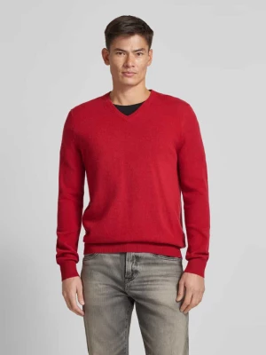Sweter z dzianiny z prążkowanymi wykończeniami Christian Berg Men