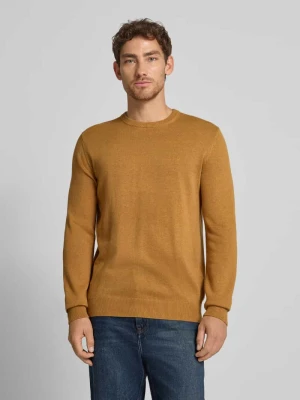 Sweter o kroju regular fit z dzianiny z mieszanki bawełny i wełny Christian Berg Men