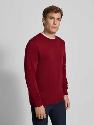 Sweter z dzianiny z prążkowanymi wykończeniami Christian Berg Men