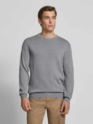 Sweter z dzianiny z prążkowanymi wykończeniami Christian Berg Men