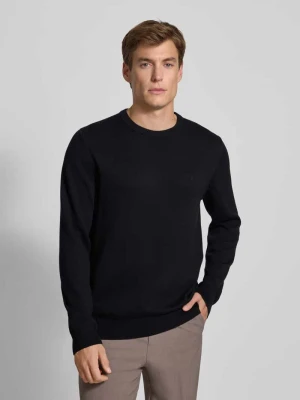 Sweter o kroju regular fit z dzianiny z mieszanki bawełny i wełny Christian Berg Men