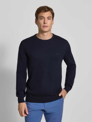 Sweter o kroju regular fit z dzianiny z mieszanki bawełny i wełny Christian Berg Men