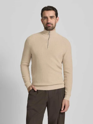 Bluza z kołnierzem o kroju regular fit z czystej bawełny Christian Berg Men