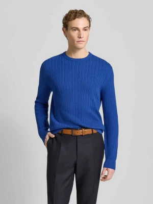 Sweter z dzianiny z prążkowanymi wykończeniami Christian Berg Men