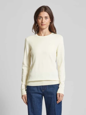 Sweter z dzianiny o kroju regular fit z prążkowanymi wykończeniami Christian Berg Woman