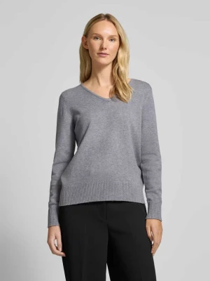 Sweter z dzianiny z prążkowanymi wykończeniami Christian Berg Woman
