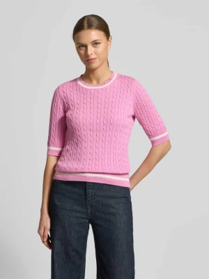 Sweter z dzianiny z prążkowanymi wykończeniami Christian Berg Woman