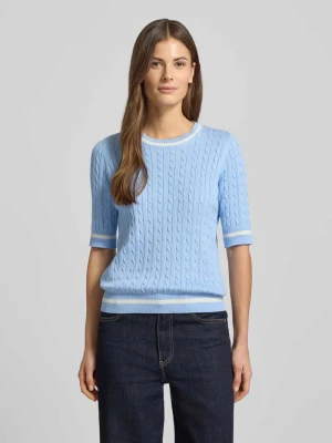 Sweter z dzianiny z prążkowanymi wykończeniami Christian Berg Woman