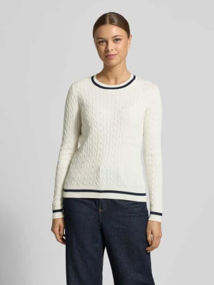 Sweter z dzianiny z prążkowanymi wykończeniami Christian Berg Woman