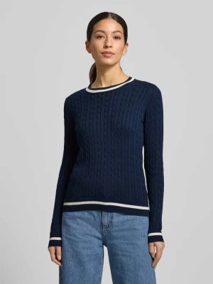 Sweter z dzianiny z prążkowanymi wykończeniami Christian Berg Woman