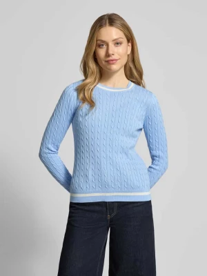 Sweter z dzianiny z prążkowanymi wykończeniami Christian Berg Woman