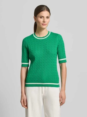 Sweter z dzianiny z prążkowanymi wykończeniami Christian Berg Woman