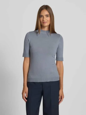 Sweter z dzianiny z prążkowanymi wykończeniami comma