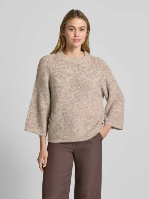 Sweter z dzianiny z prążkowanymi wykończeniami FREE/QUENT
