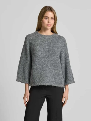 Sweter z dzianiny z prążkowanymi wykończeniami FREE/QUENT