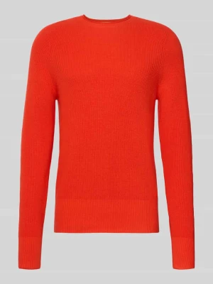 Sweter z dzianiny z prążkowanymi wykończeniami FTC-Cashmere