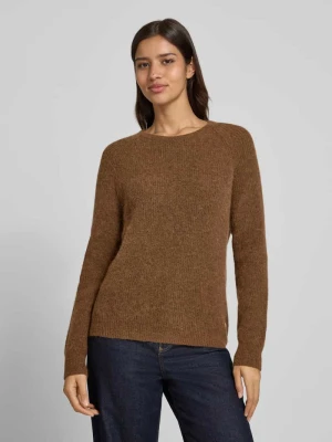 Sweter z dzianiny z prążkowanymi wykończeniami FYNCH-HATTON