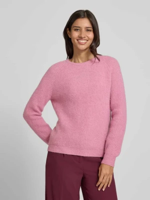 Sweter z dzianiny z prążkowanymi wykończeniami FYNCH-HATTON