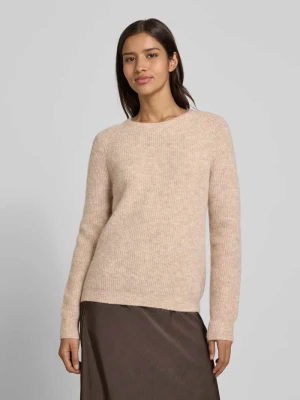 Sweter z dzianiny z prążkowanymi wykończeniami FYNCH-HATTON