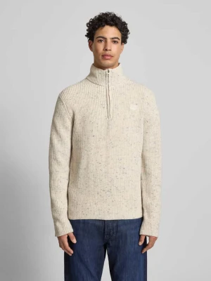 Sweter z dzianiny z prążkowanymi wykończeniami G-Star Raw