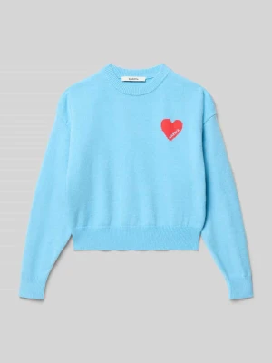 Sweter z dzianiny z prążkowanymi wykończeniami Garcia