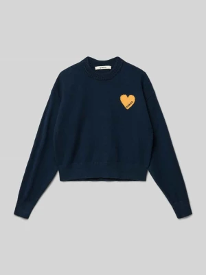 Sweter z dzianiny z prążkowanymi wykończeniami Garcia