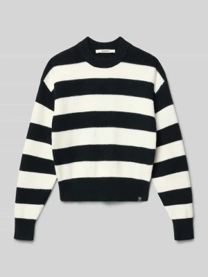 Sweter z dzianiny z prążkowanymi wykończeniami Garcia