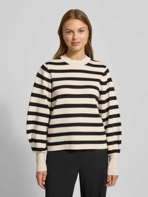 Sweter z dzianiny z prążkowanymi wykończeniami Jake*s Collection