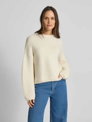 Sweter z dzianiny z prążkowanymi wykończeniami JAKE*S STUDIO WOMAN