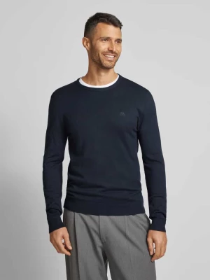 Sweter z dzianiny z prążkowanymi wykończeniami lindbergh