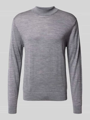 Sweter z dzianiny z prążkowanymi wykończeniami Manuel Ritz