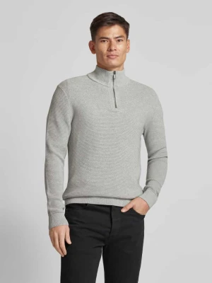 Sweter z dzianiny z prążkowanymi wykończeniami MCNEAL