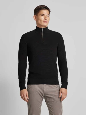 Sweter z dzianiny z prążkowanymi wykończeniami MCNEAL