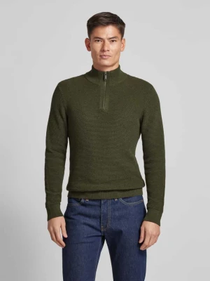 Sweter z dzianiny z prążkowanymi wykończeniami MCNEAL