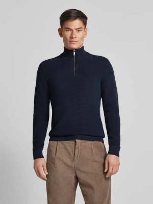 Sweter z dzianiny z prążkowanymi wykończeniami MCNEAL