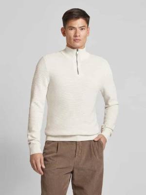 Sweter z dzianiny z prążkowanymi wykończeniami MCNEAL