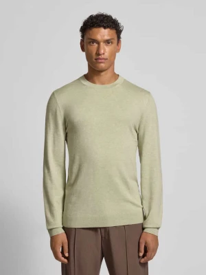 Sweter z dzianiny z prążkowanymi wykończeniami MCNEAL
