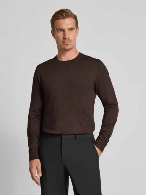 Sweter z dzianiny z prążkowanymi wykończeniami MCNEAL
