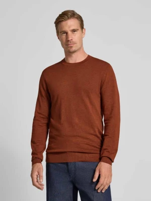 Sweter z dzianiny z prążkowanymi wykończeniami MCNEAL