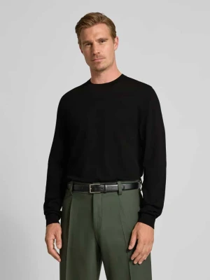 Sweter z dzianiny z prążkowanymi wykończeniami MCNEAL